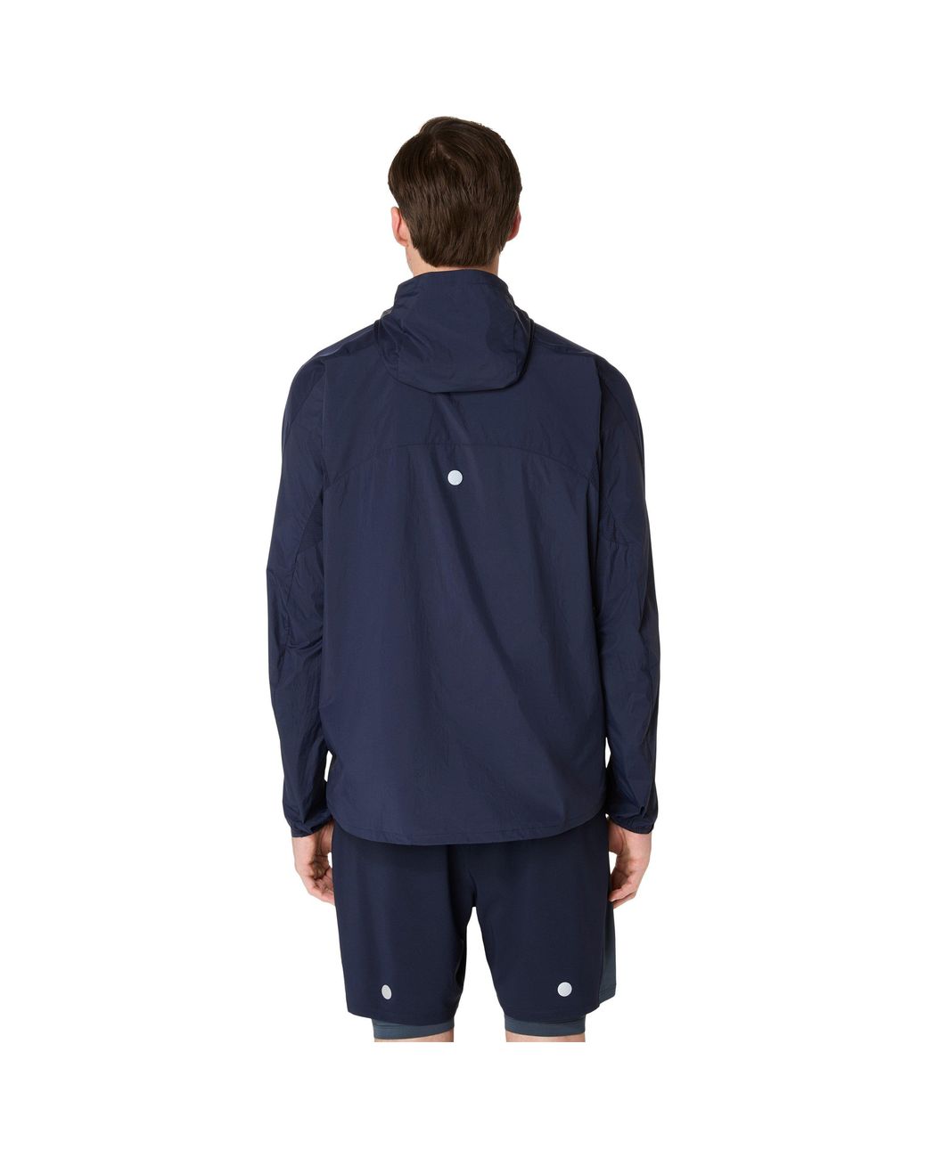 Asics Blue Road Packable Jacket Running for men