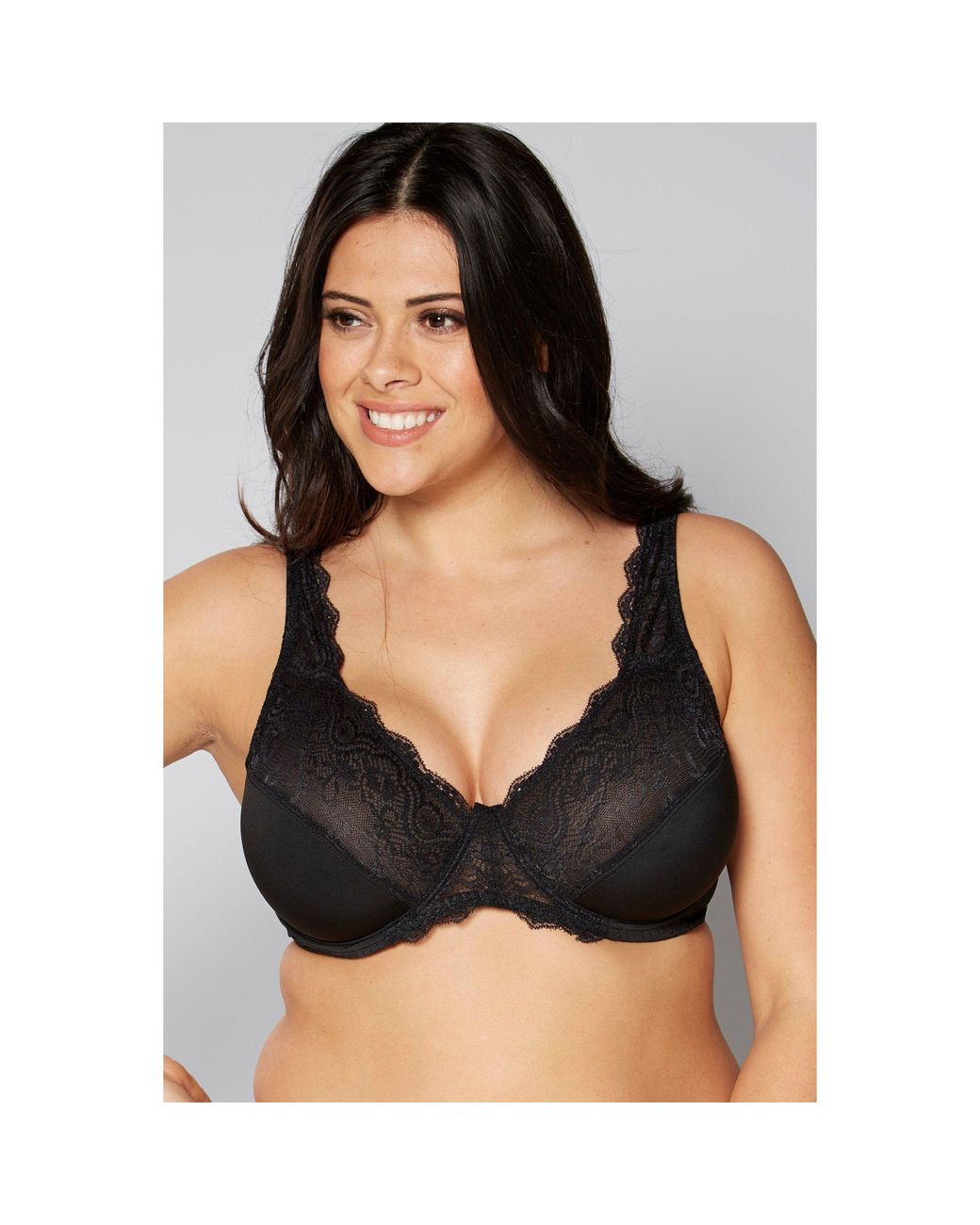 Valbonne Black Soft Cup Microfiber Bra