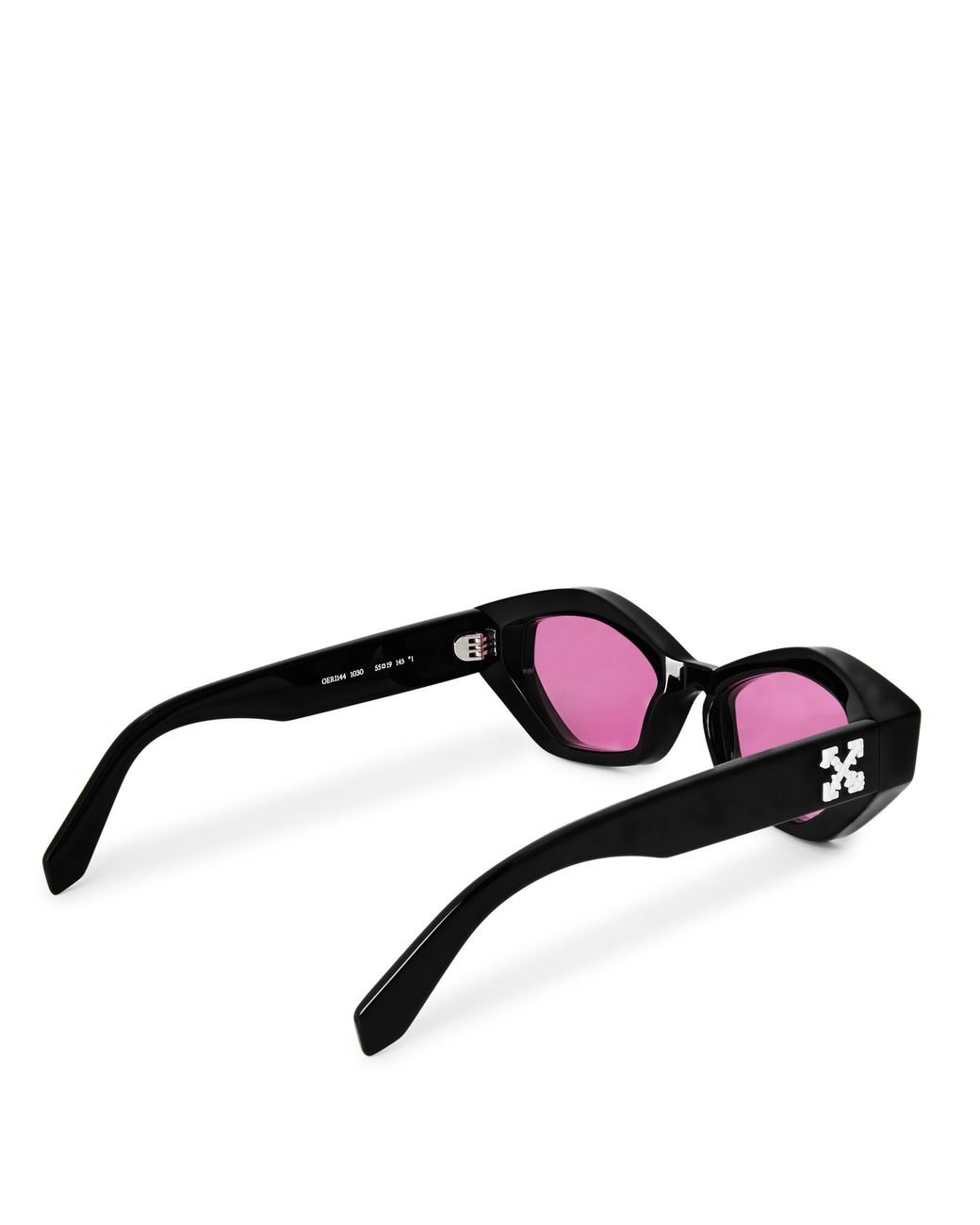 Off-White c/o Virgil Abloh Black Oeri144 Hilo Round Sunglasses