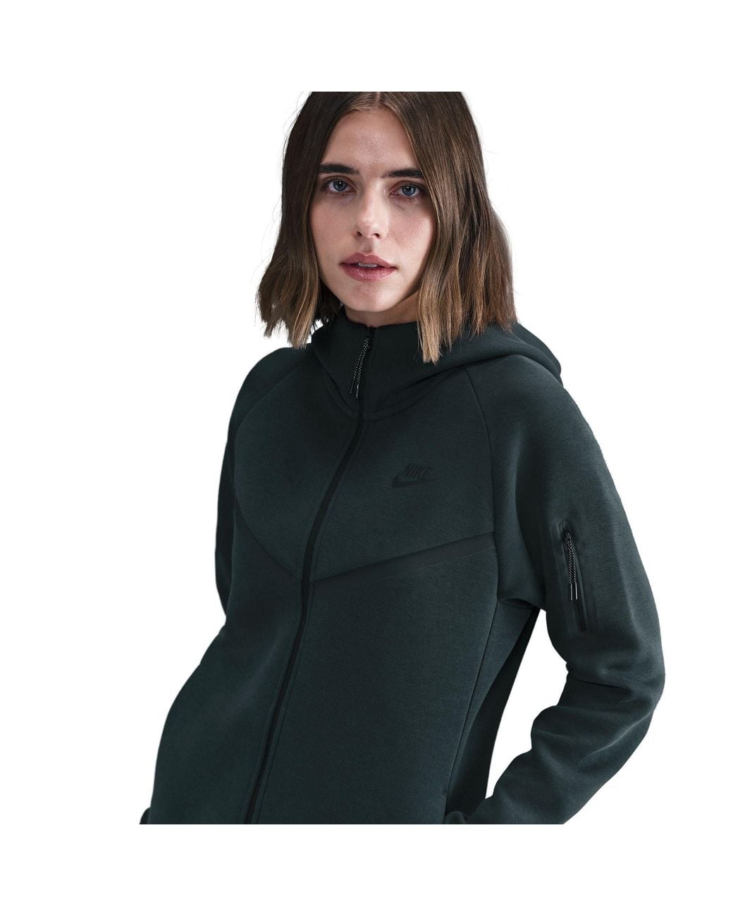 Nike Green Tech Fleece Zip Hoodie
