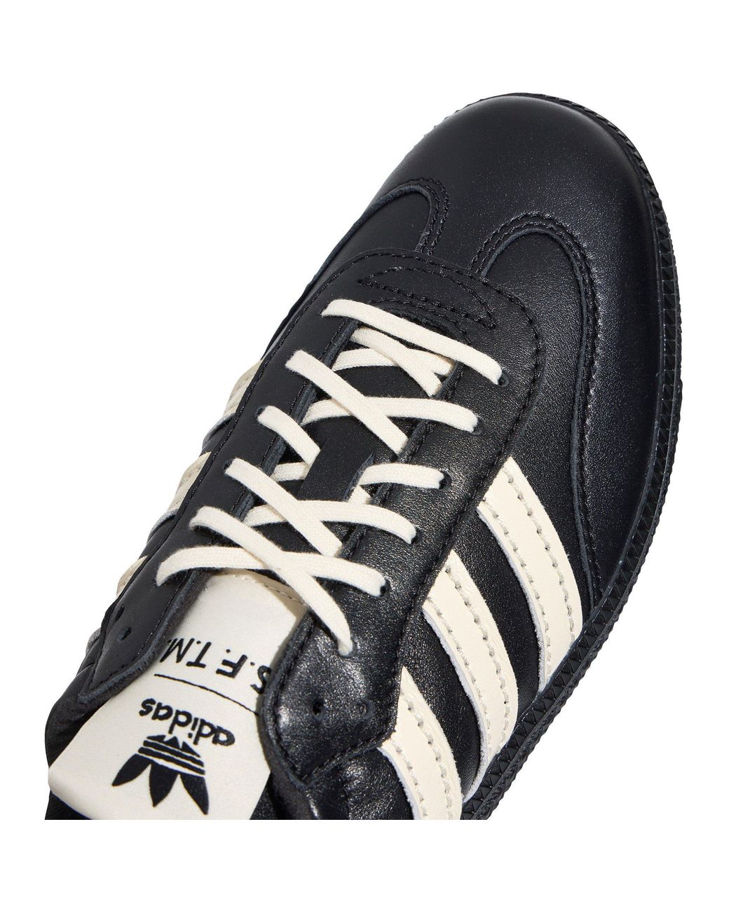Adidas Originals Black Leather Low-Top Casual Shoes for men