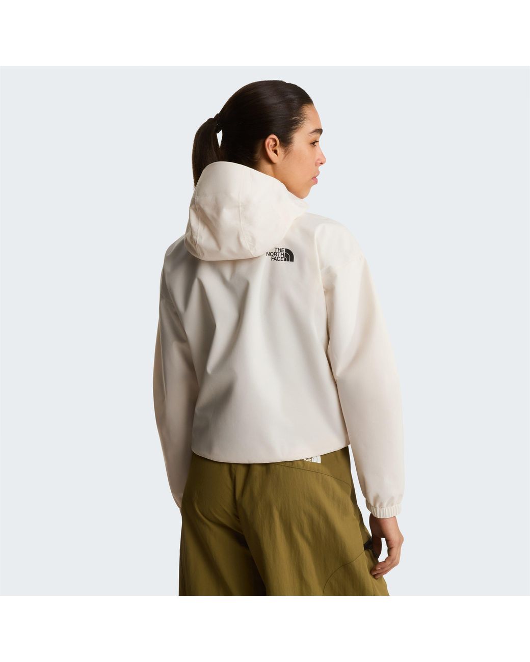 The North Face White Quest Dryvent Mono Cropped Jacket