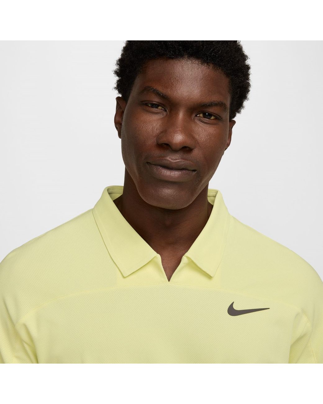 Nike Yellow Oz Open Polo Shirt Adults for men