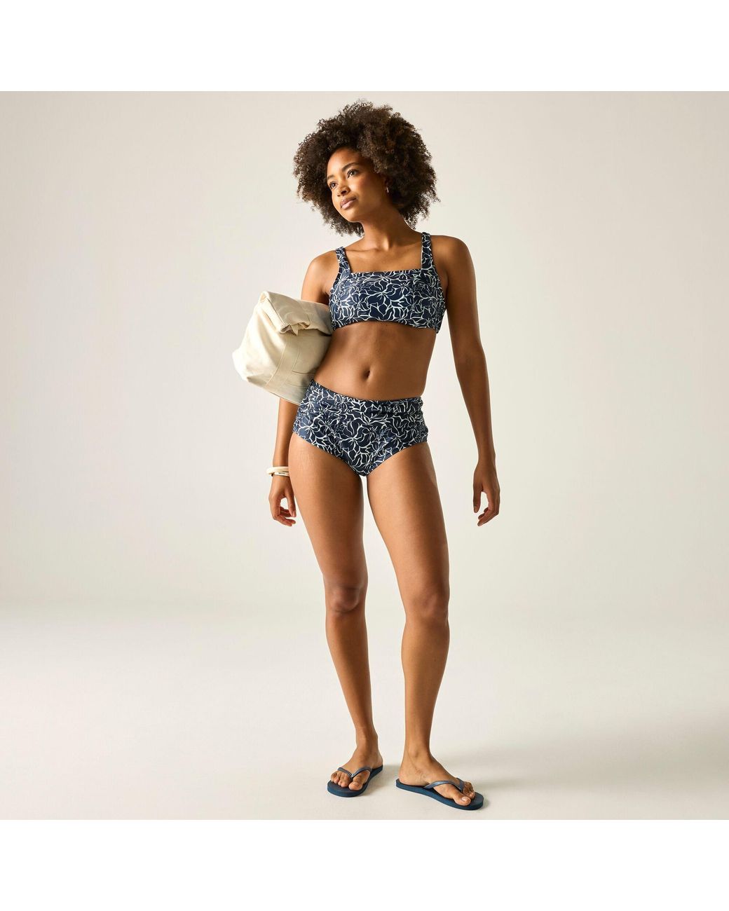 Regatta Blue Loria Tummy Controlled Bikini Bottoms