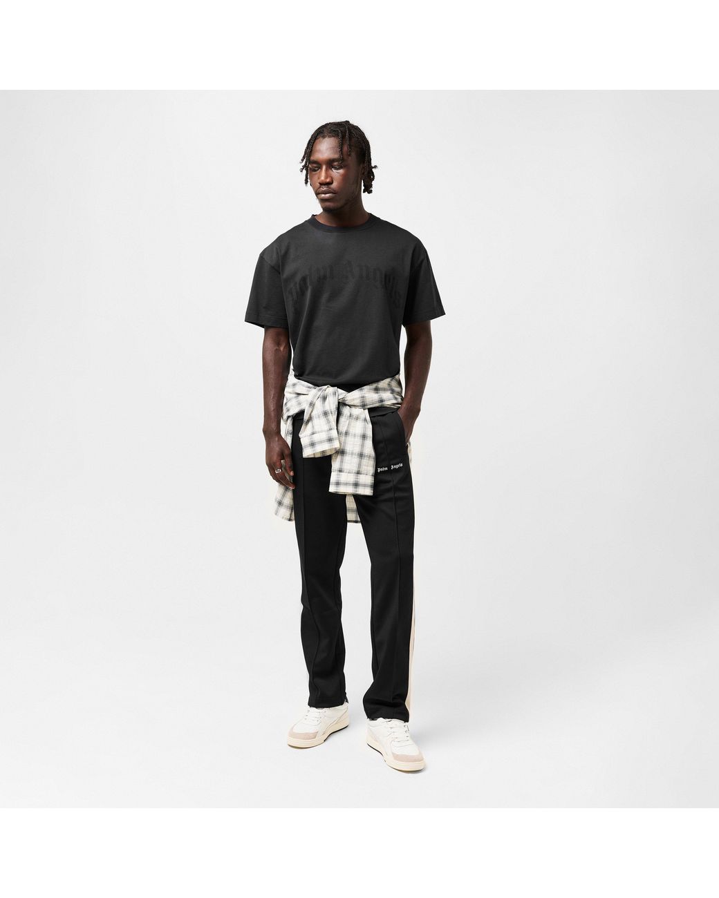 Palm Angels Black Oversized T-Shirt for men