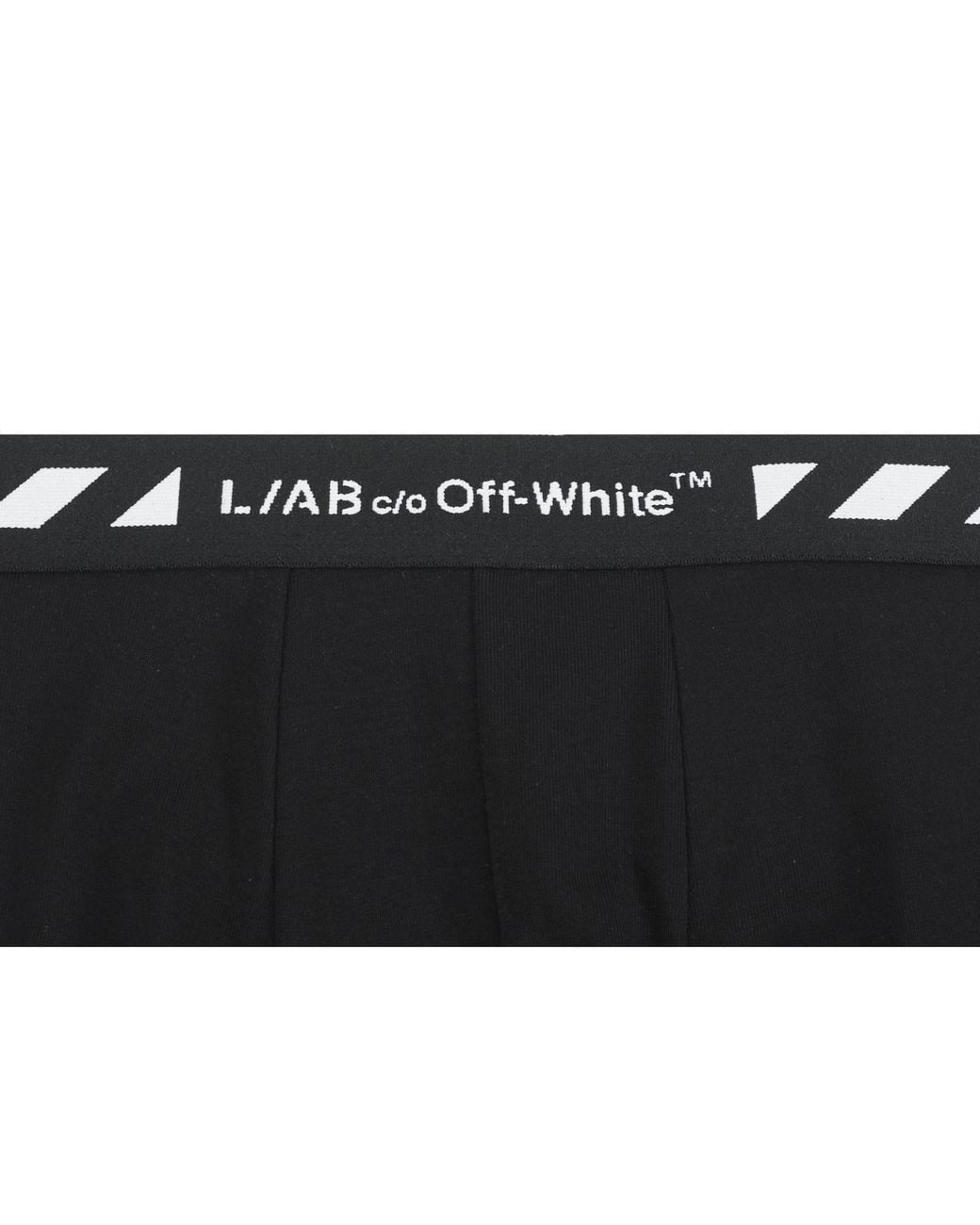 L/AB Off White Black Diags Boxer Briefs 3 Pack for men