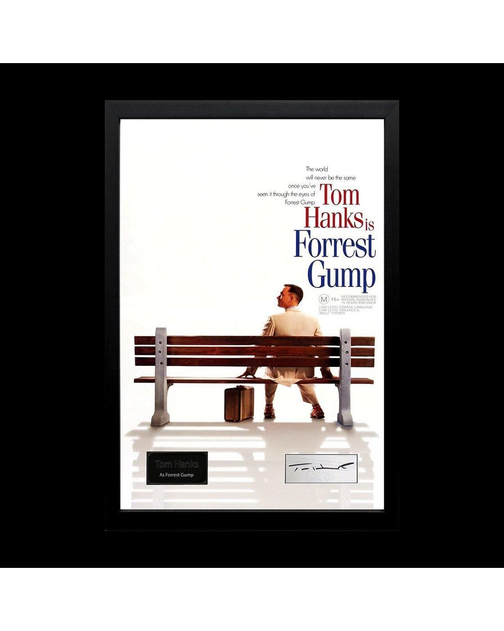 The Fan Cave Black Tom Hanks Signed Forrest Gump Iconic Frame (Acg Ce