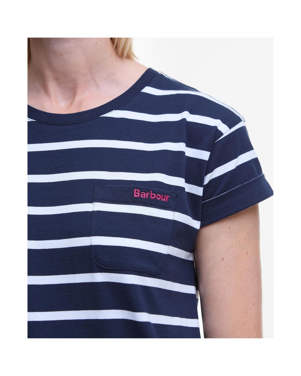 Barbour Blue Otterburn Stripe Dress
