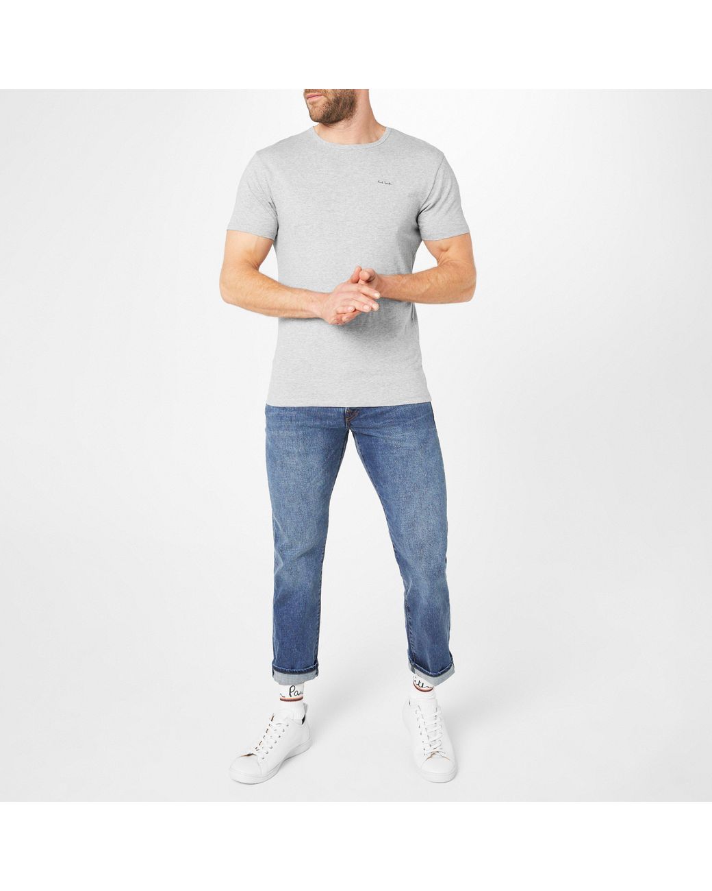 Paul Smith White Regular Fit Chest Logo T-Shirt for men