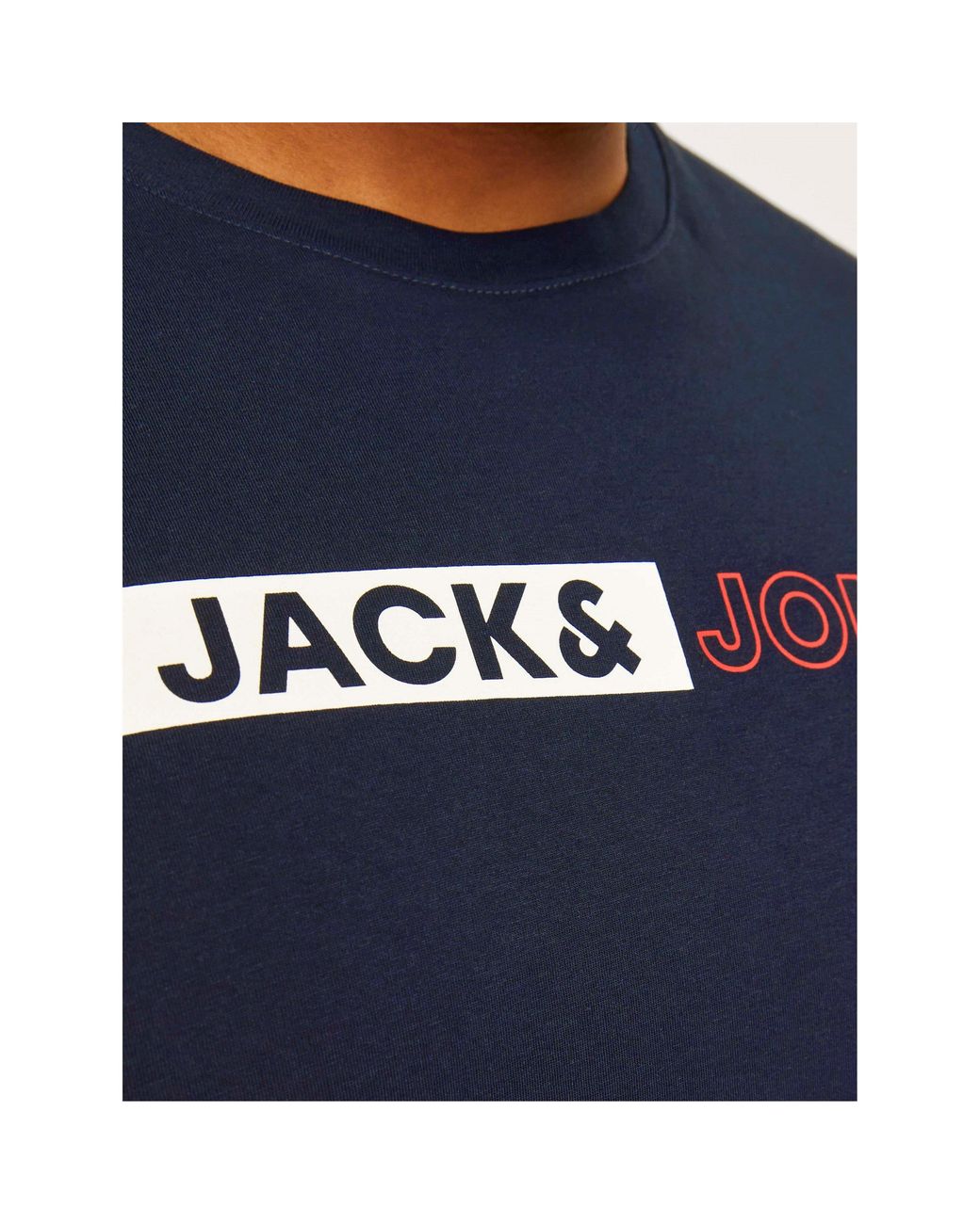 Jack & Jones Blue Jack Corp Logo T-Shirt Plus Size for men