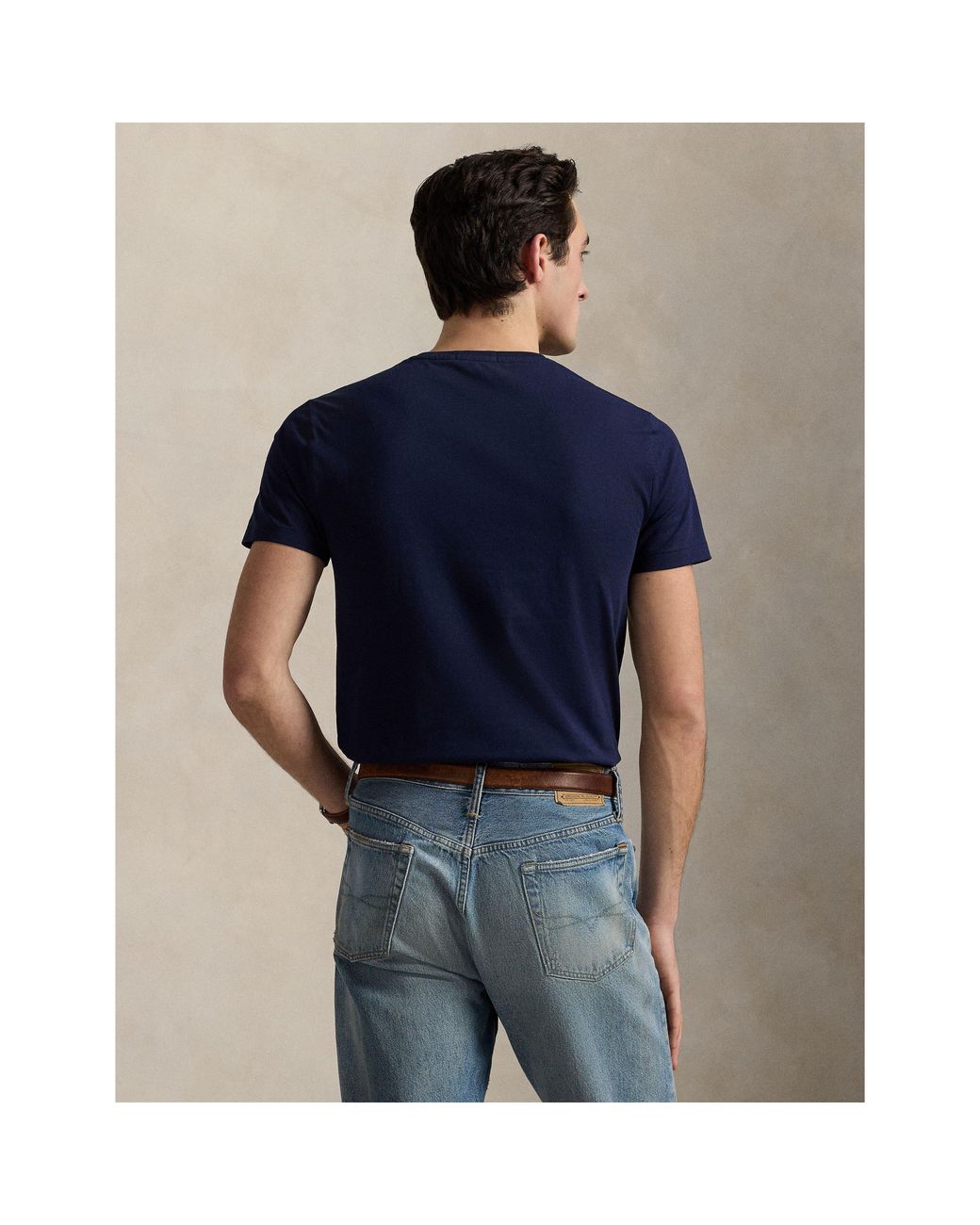 Polo Ralph Lauren Blue Custom Slim Fit Logo T-Shirt for men