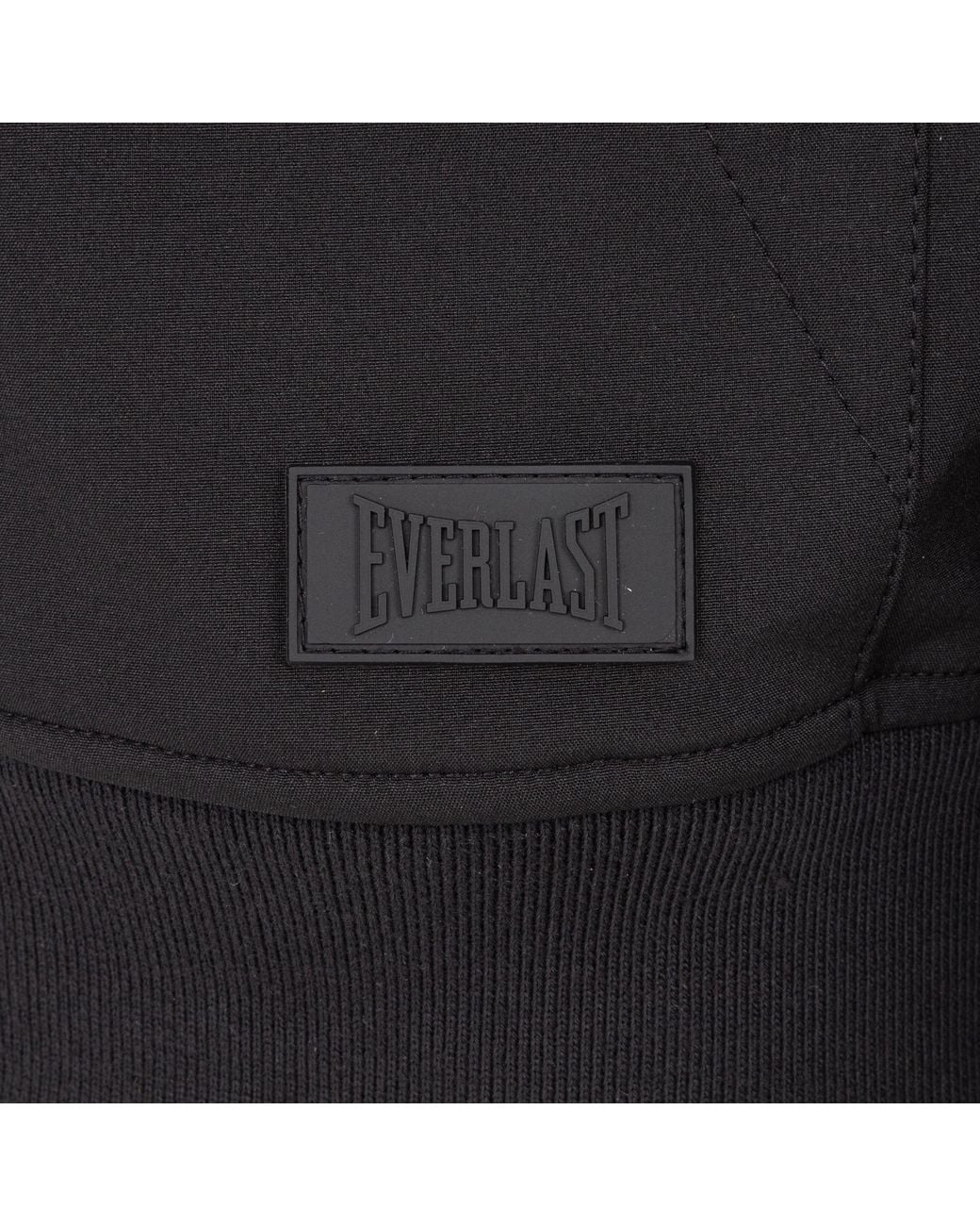 Everlast Black Weather-Resistant Hooded Long Sleeve Varsity Jacket for men