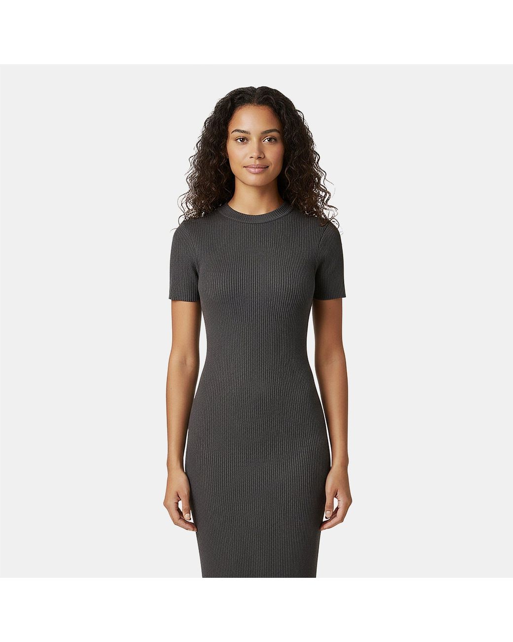 Jack Wills Gray Travelrib Maxi Knitted Jumper Dress