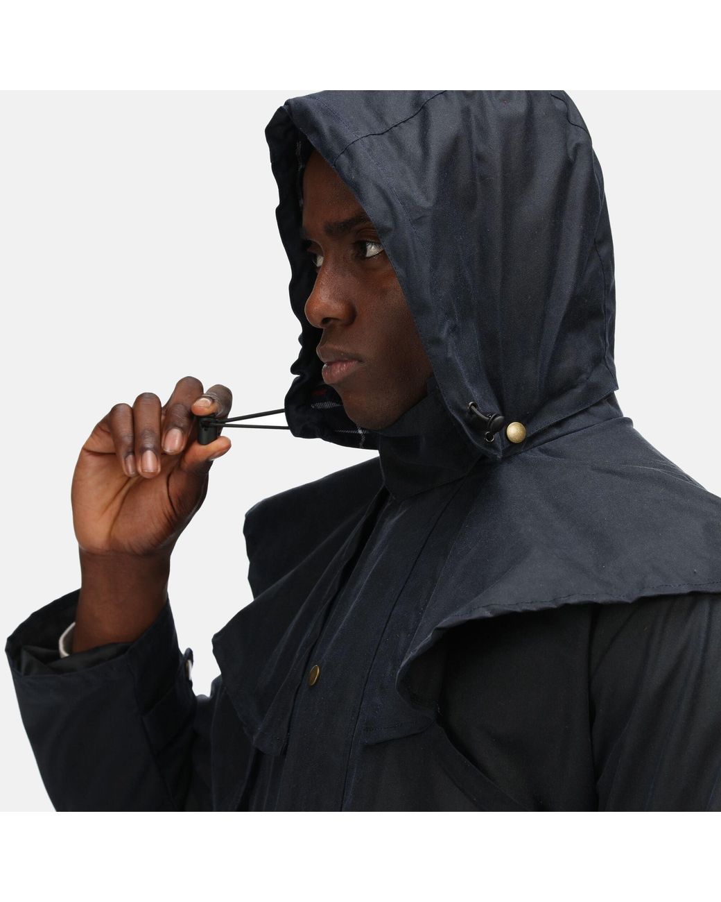 Regatta Black Cranbrook Wax Cotton Riding Quilted Jacket for men