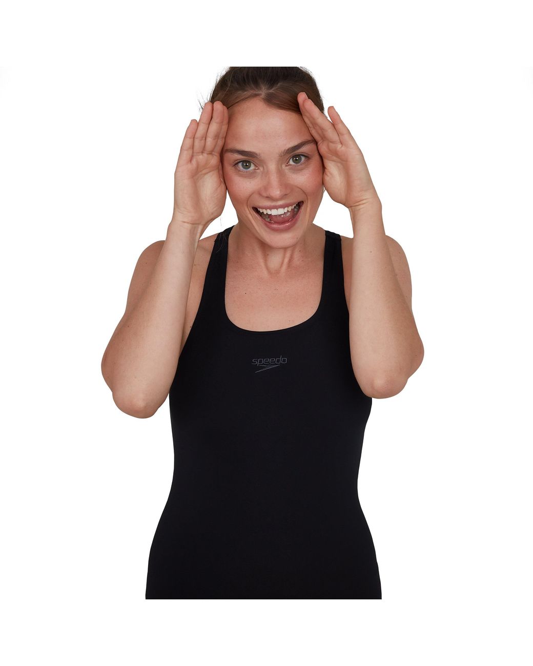Speedo Black Endurance+ Medalist Swimsuit