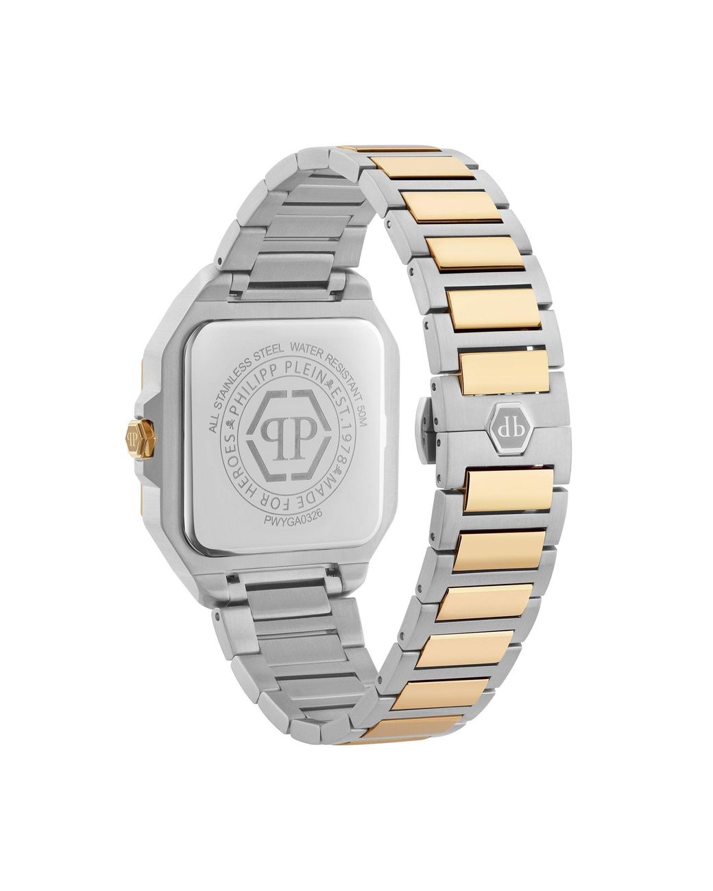 Philipp Plein Metallic Rock Couture Analogue Quartz Watch for men