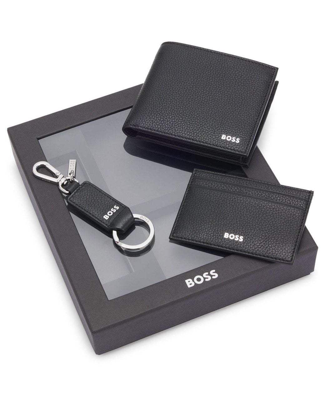 Boss Black Wallet Key Gift Sn64 for men