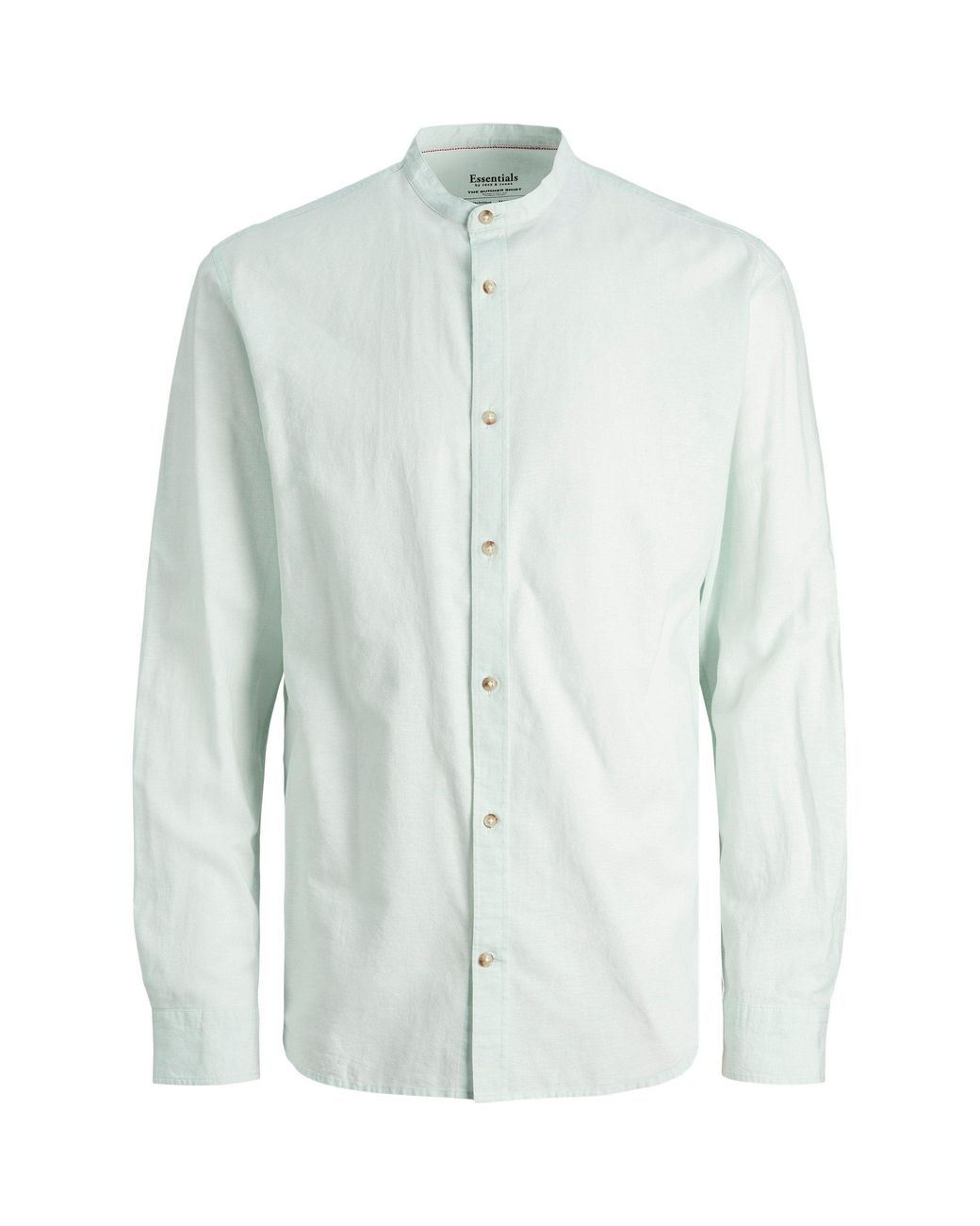 Jack & Jones White Long Sleeve Buttoned Linen Shirt