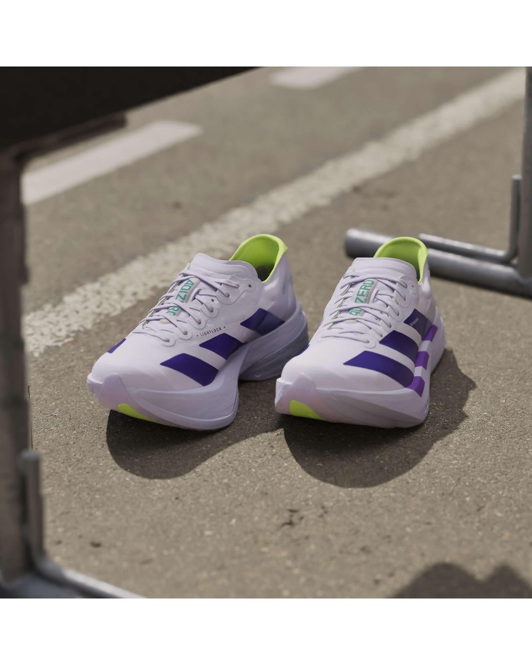 Adidas Purple Adios Pro 4 Road Running Shoes