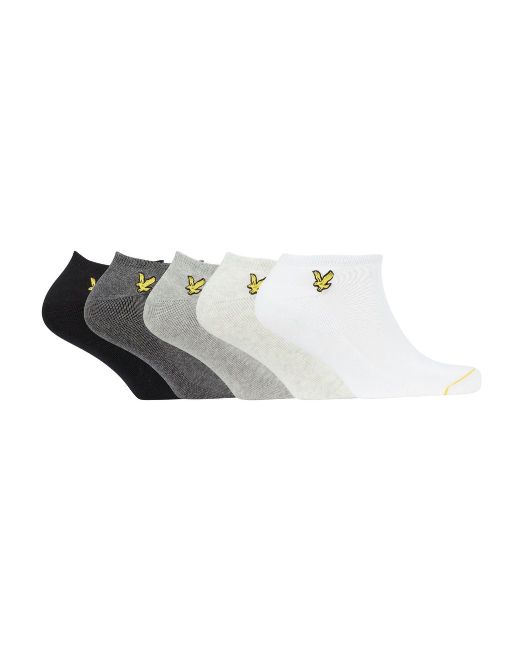 Lyle & Scott White Trainer Ankle Socks for men