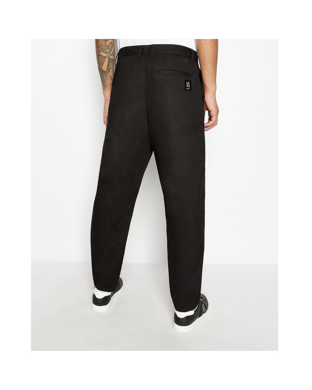 ARMANI EXCHANGE Black Trousers for men