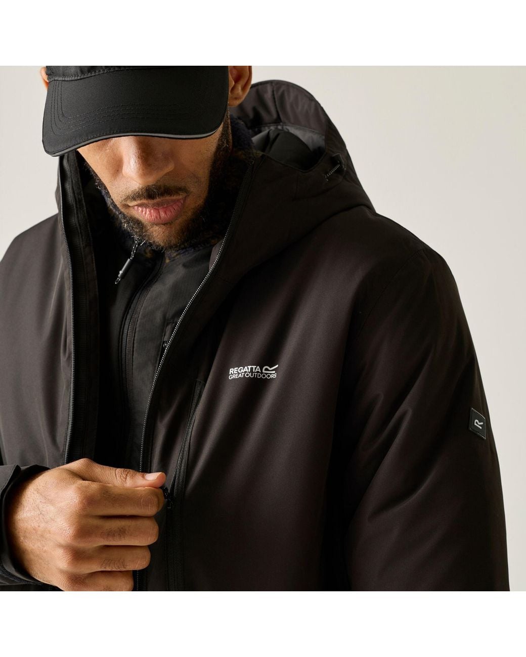 Regatta Black Allston Waterproof Jacket for men