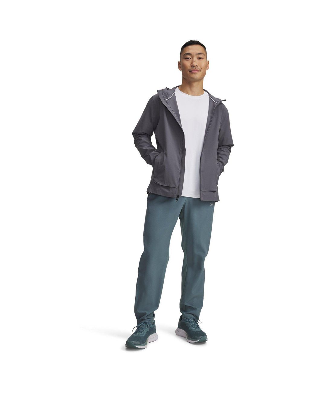 Under Armour Blue Velociti Pro Storm Slim Fit Tracksuit Bottoms for men
