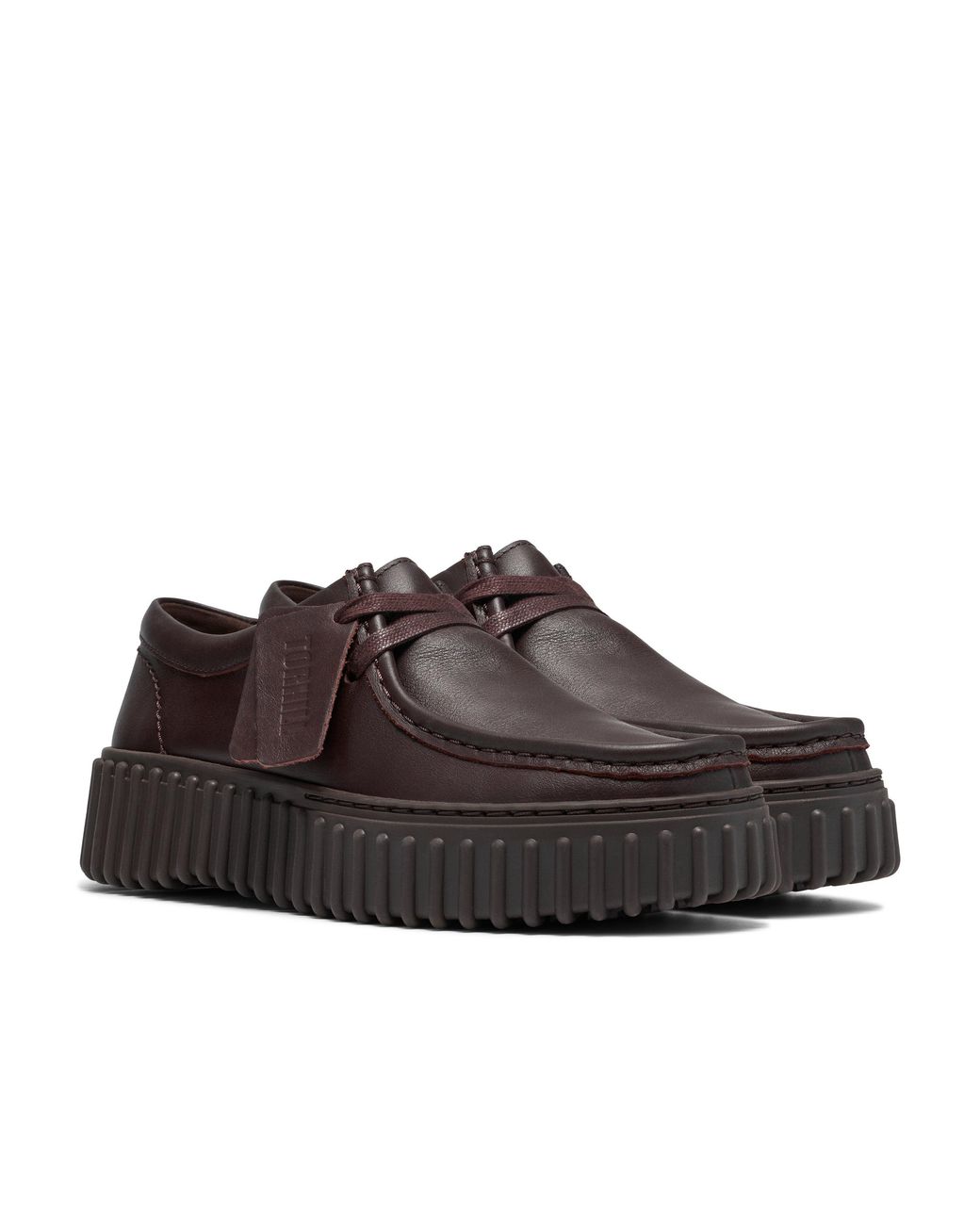 Clarks Brown Moc Toe Formal Shoes