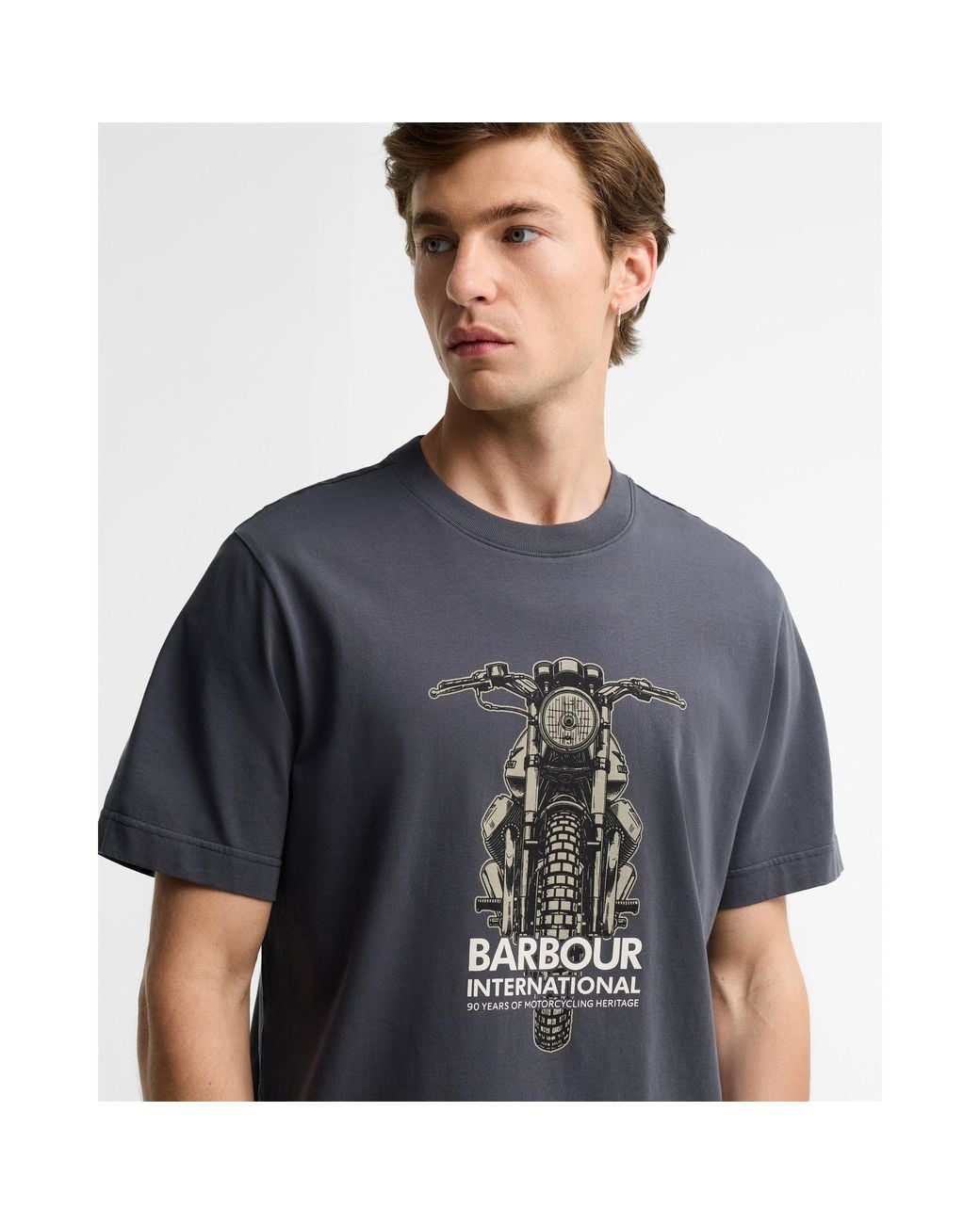 Barbour Black B.Int Causey Graph T Sn64 for men