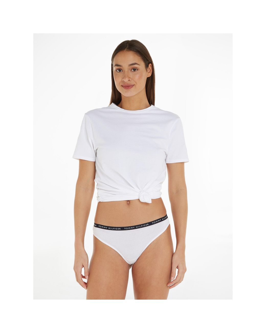 Tommy Hilfiger Blue Tommy Bodywear 3 Pack Thong Briefs