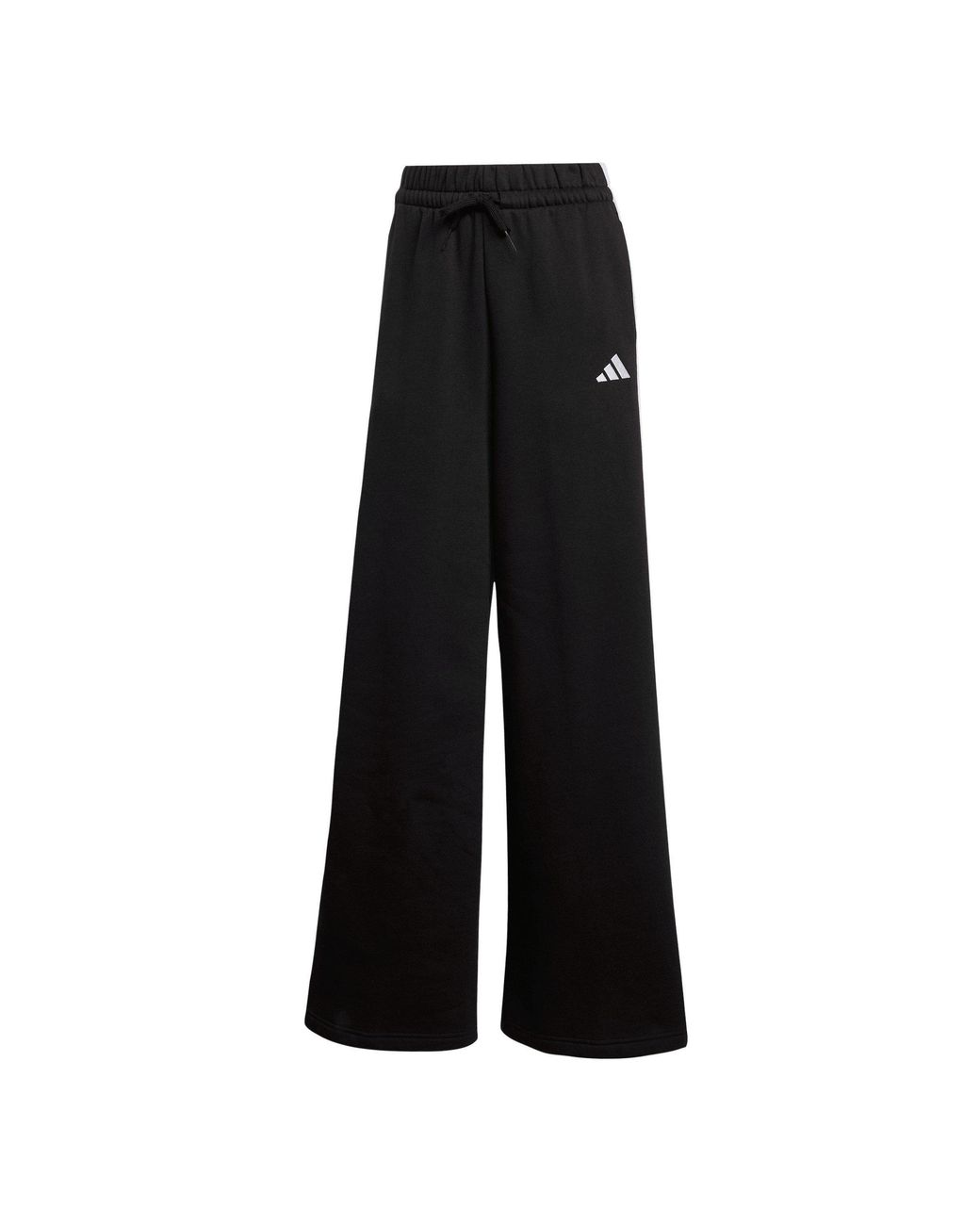 Adidas Black Essentials Wide Leg Fleece Pant