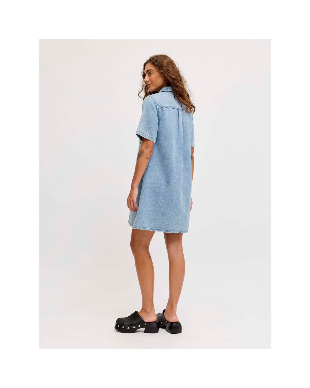JJXX Blue Denim Shirt Dress