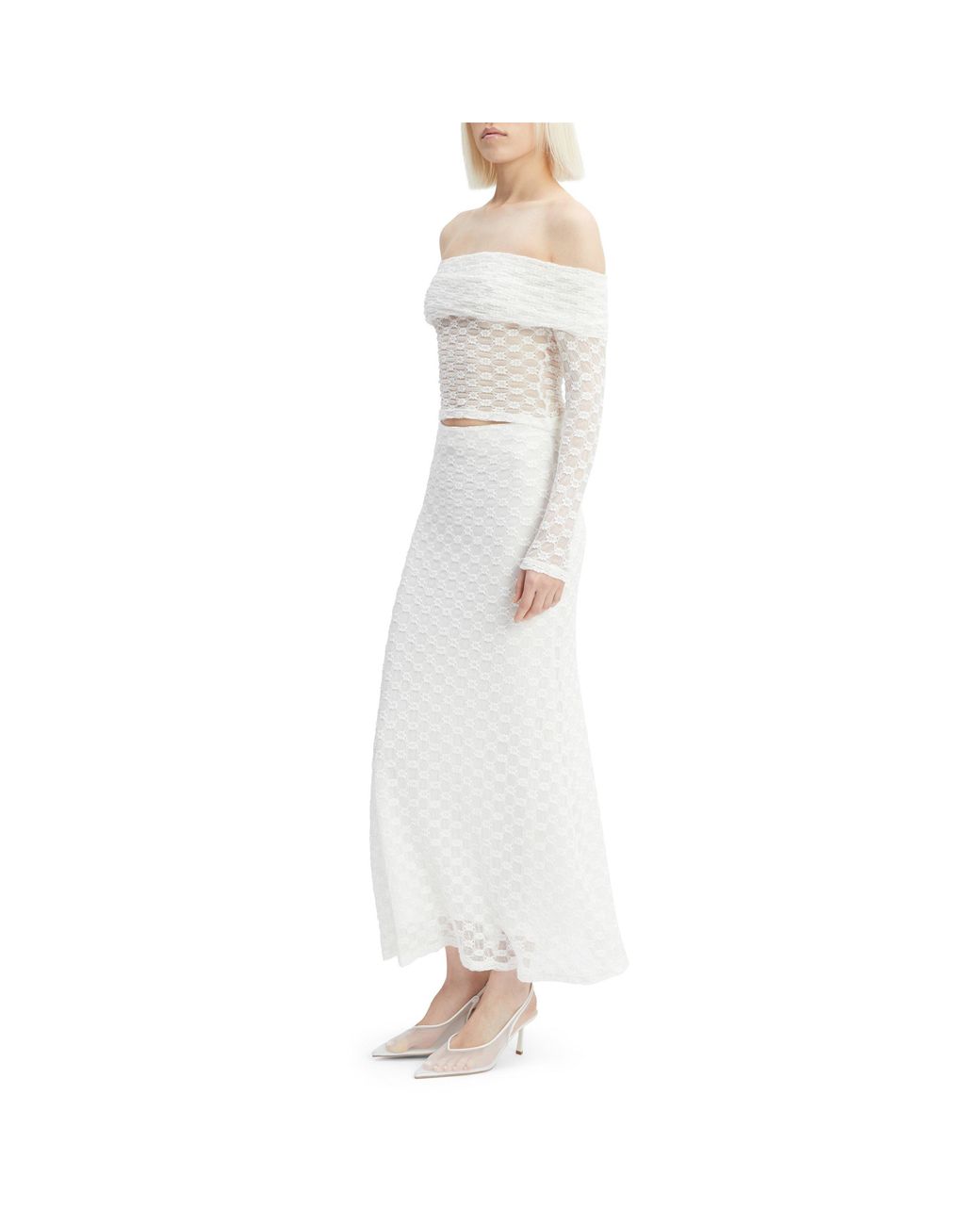 Bardot White Adoni Off The Shoulder Top