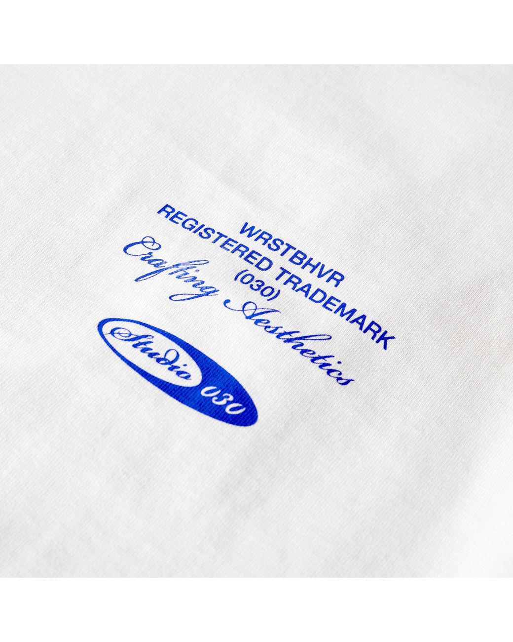WRSTBHVR White Stdio V-13 Over The Head Cotton Oversized-Fit T-Shirt