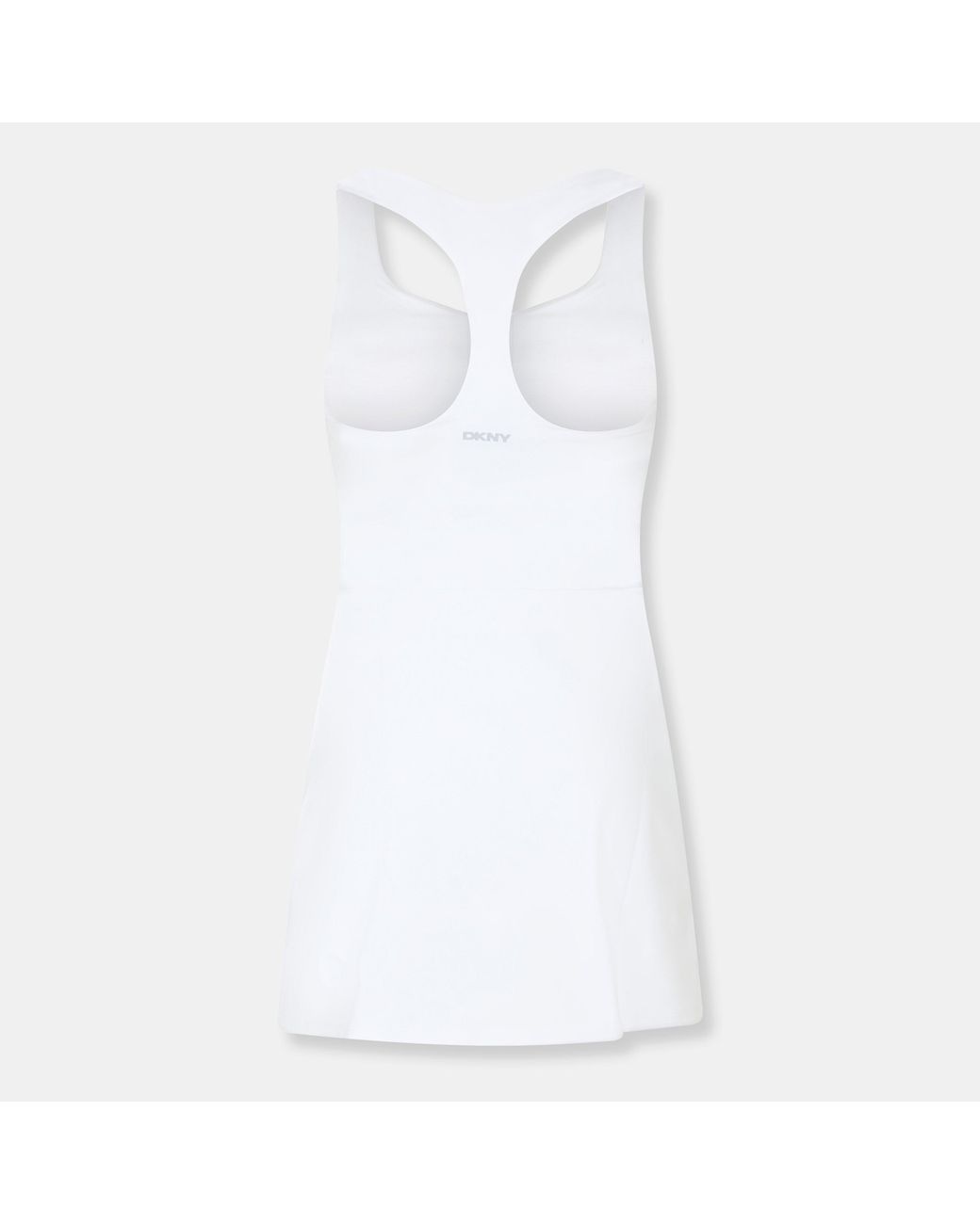 DKNY White Moisture Wicking Tennis Dress