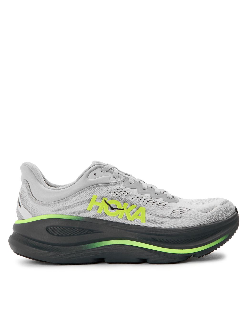 Hoka One One Green Bondi Breathable Everyday Neutral Road Running Shoes for men