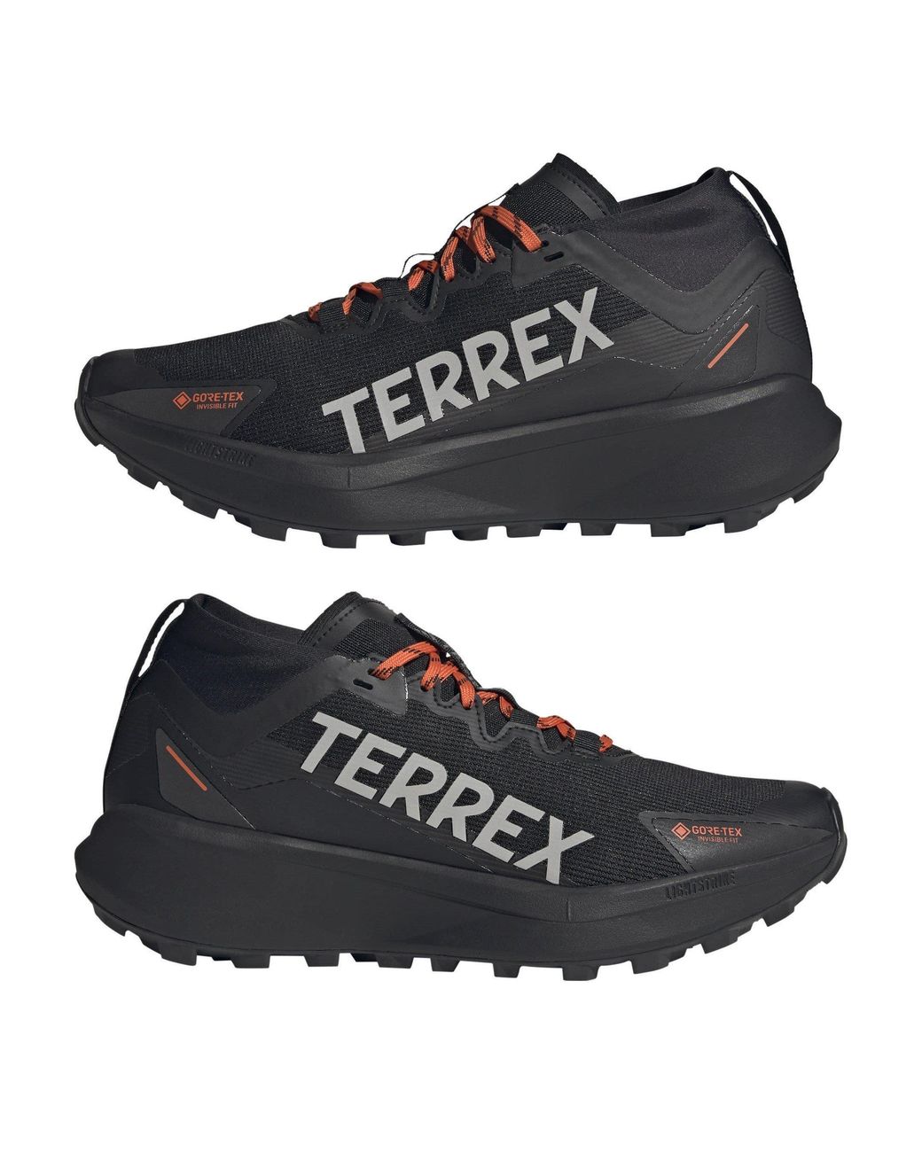Adidas Blue Agravic Gore-Tex Trail Running Shoes for men