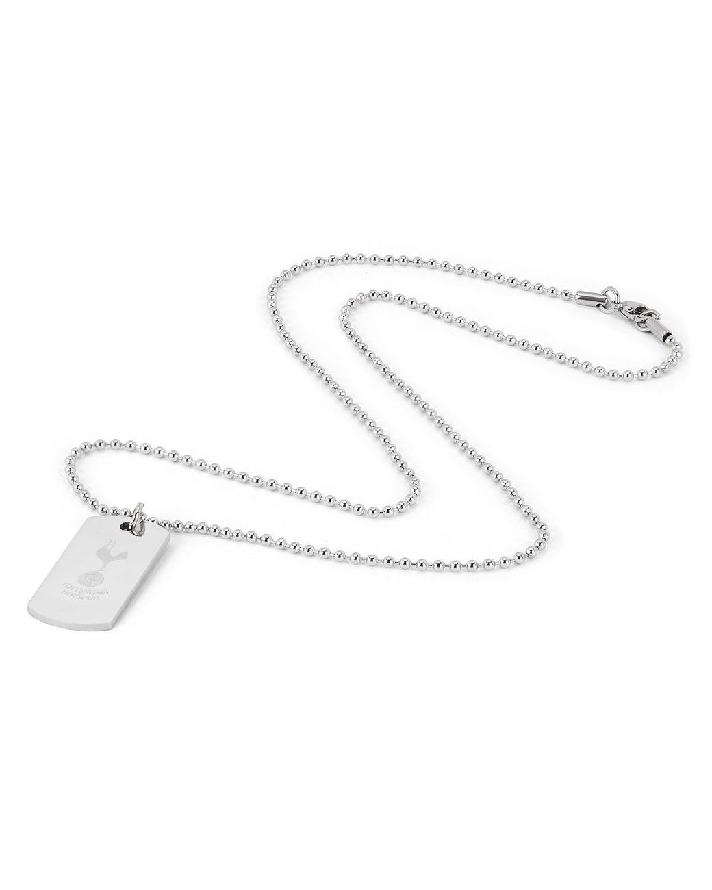 Team White Officially Licensed Stainless Steel Dog Tag And Ball Chain