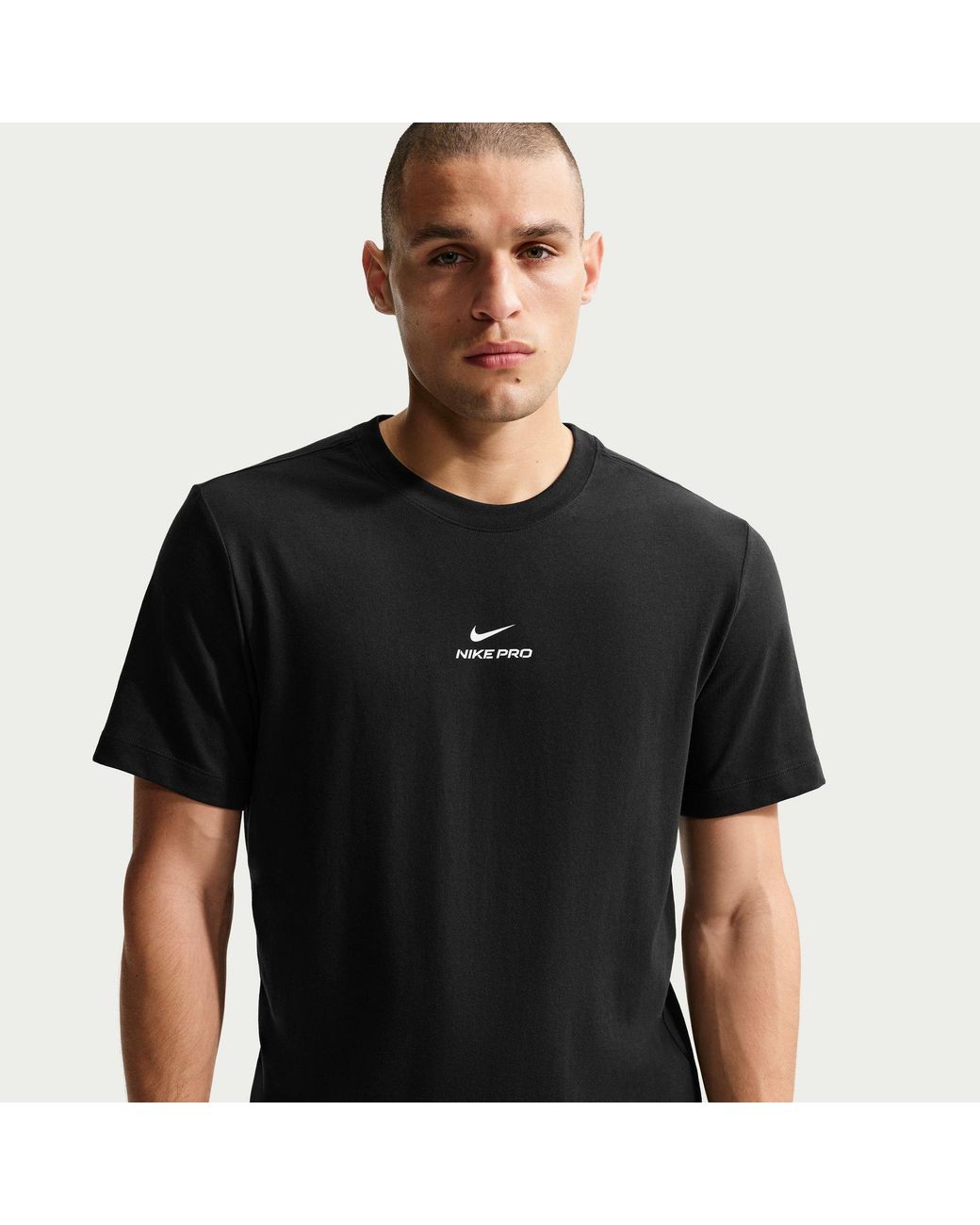 Nike Black Short Sleeve Performance Running Top for men