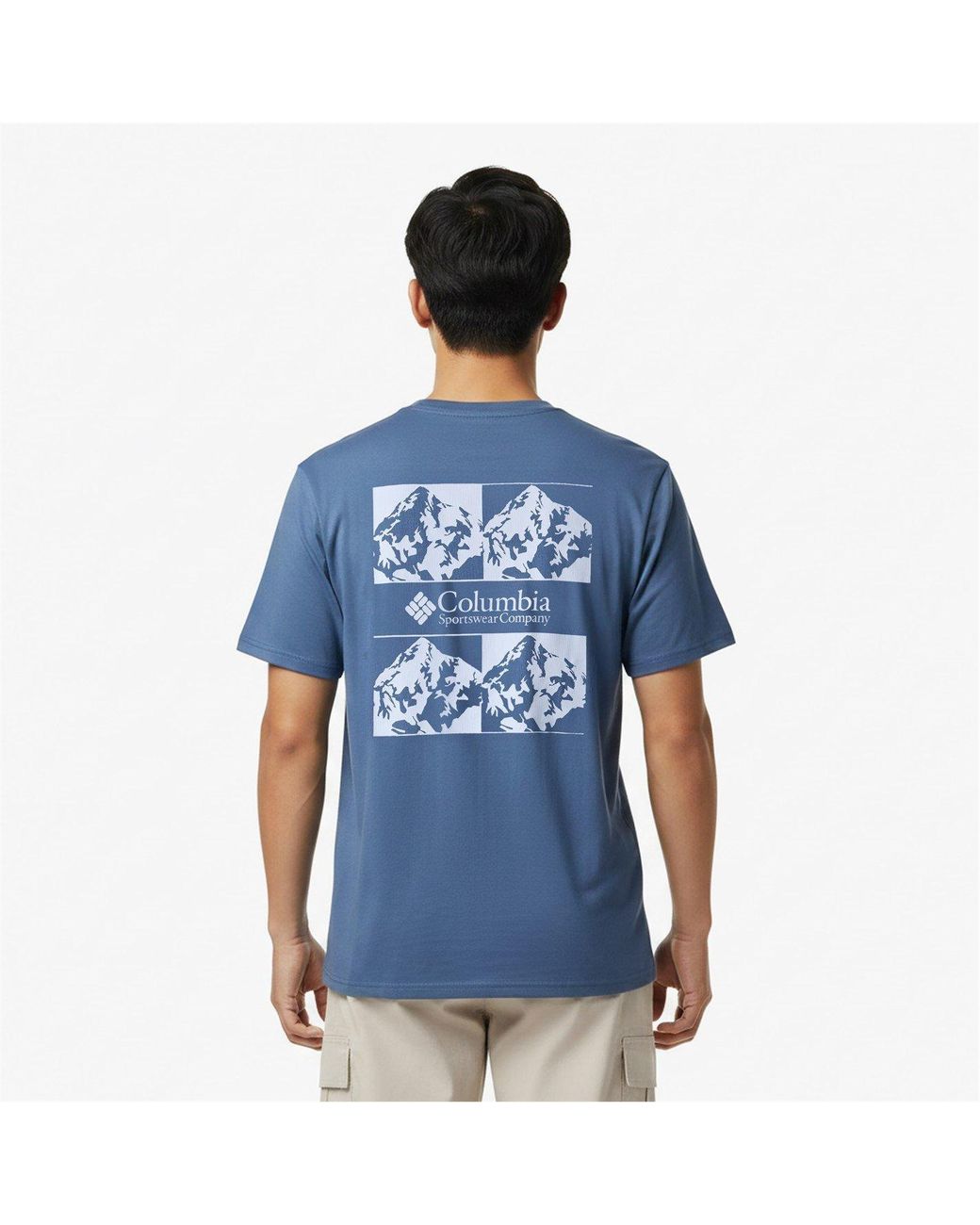 Columbia Blue Breaker Tide Graphic Tee for men