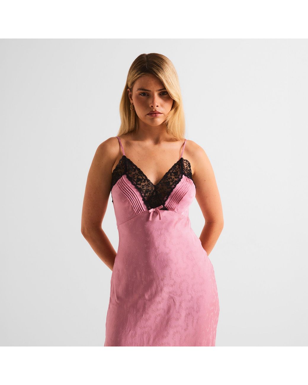 Rixo Pink Alberta Long Maxi Dress