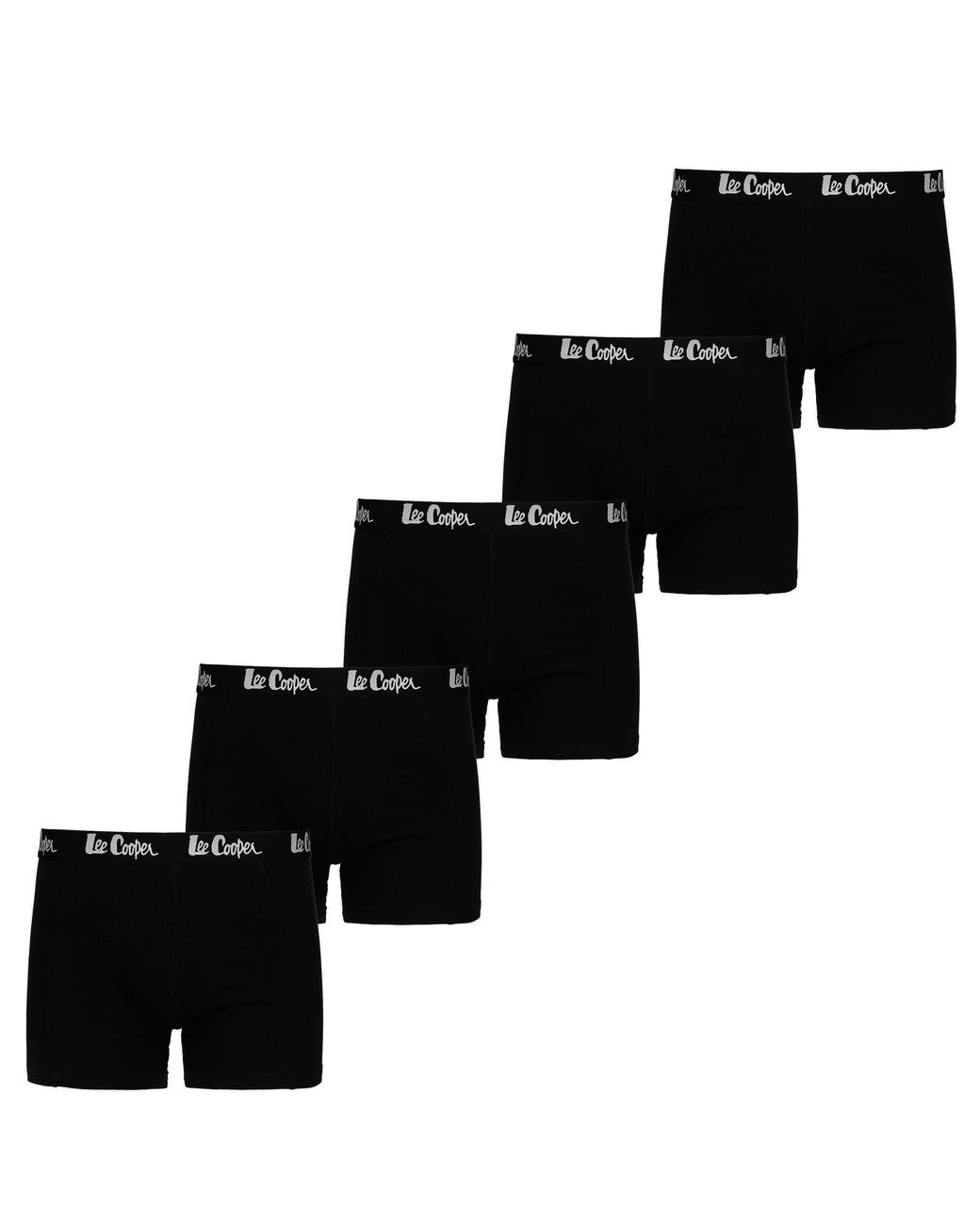 Lee Cooper Black Essential Boxer Trunk 5-Pack for men