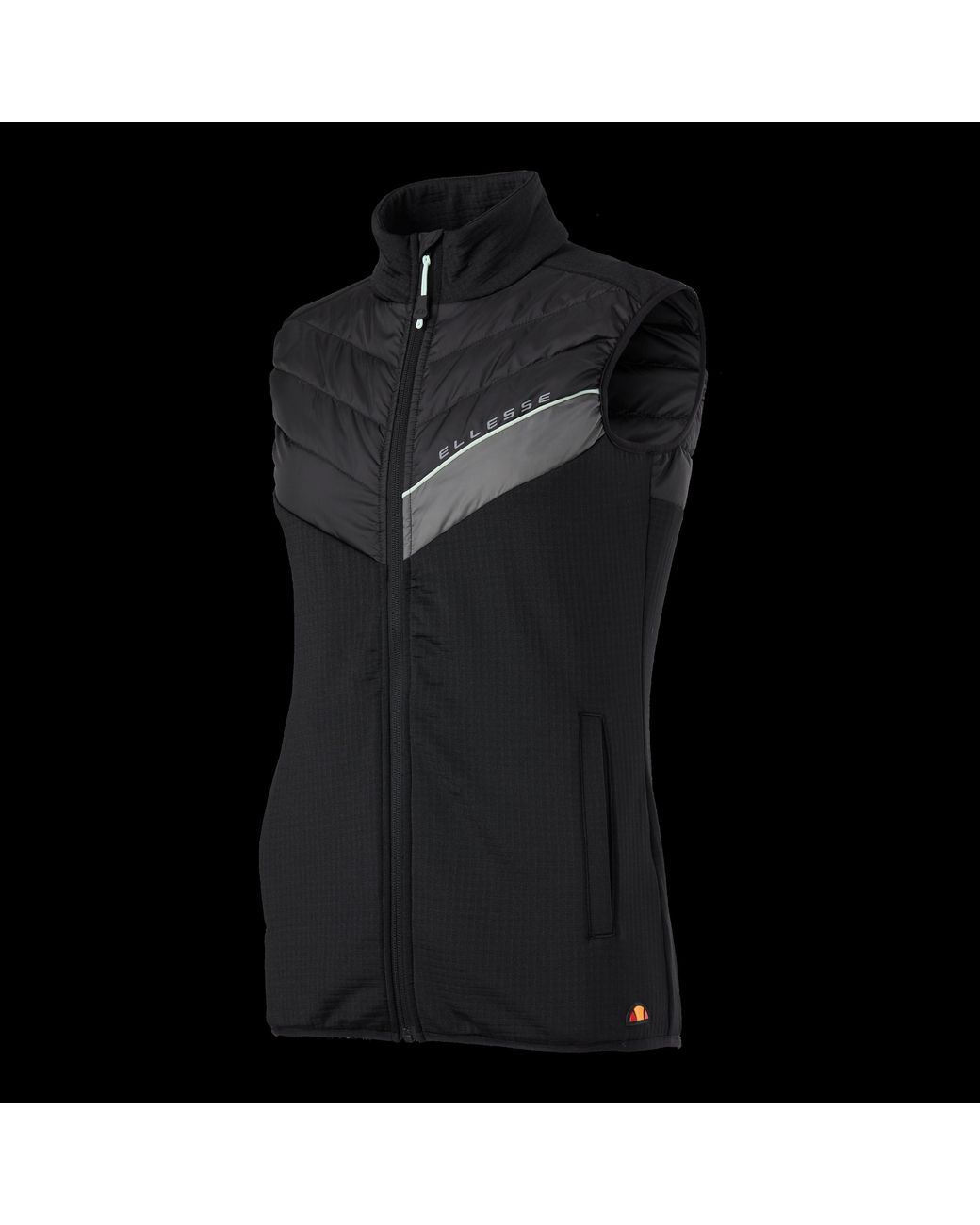 Ellesse Black Pogali Lightweight Padded Gilet
