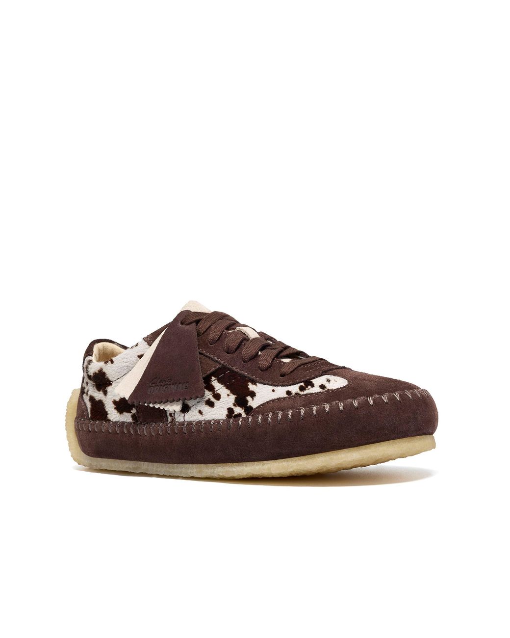 Clarks Brown Tor Low Suede Low-Top Trainers