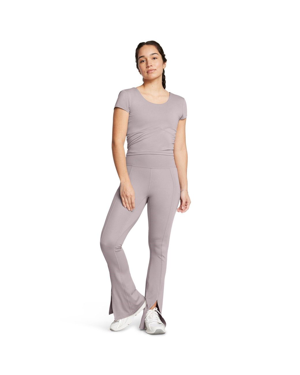Under Armour Gray Performance Fleece Flare Tracksuit Bottom