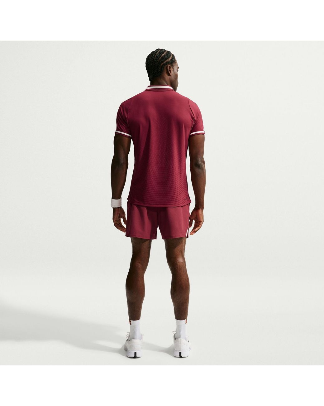 Nike Red Court Slam Aero-Fit Tennis Polo for men