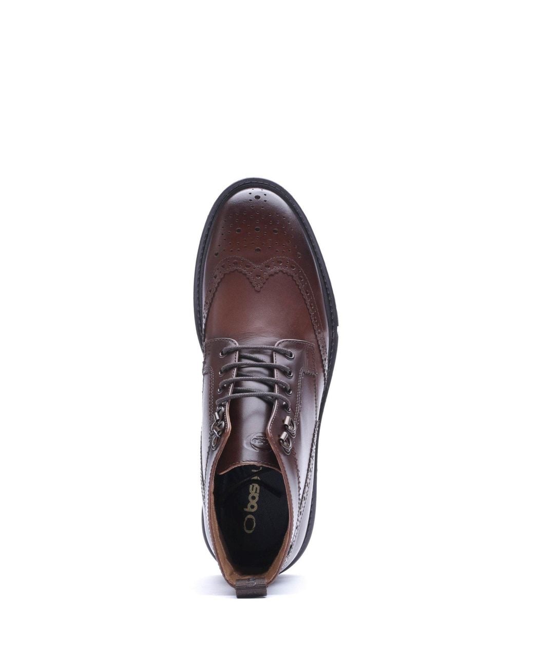 Base London Purple Foster Brogue Boot for men