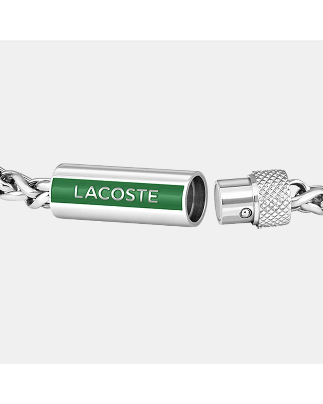 Lacoste Metallic Spelt Stainless Steel Bracelet for men