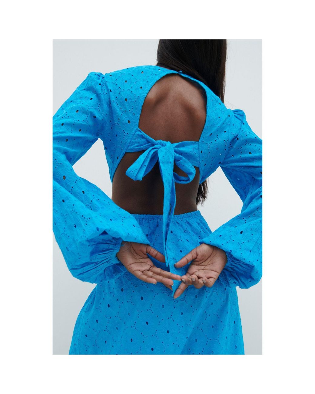 Pretty Lavish Blue Midaxi Cut Out Dress