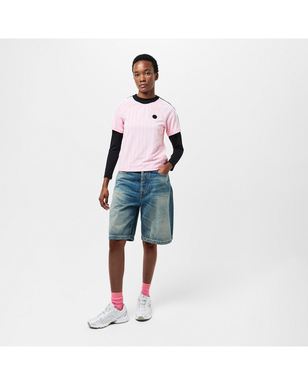 P.E Nation Pink Augment Regular Fit T-Shirt